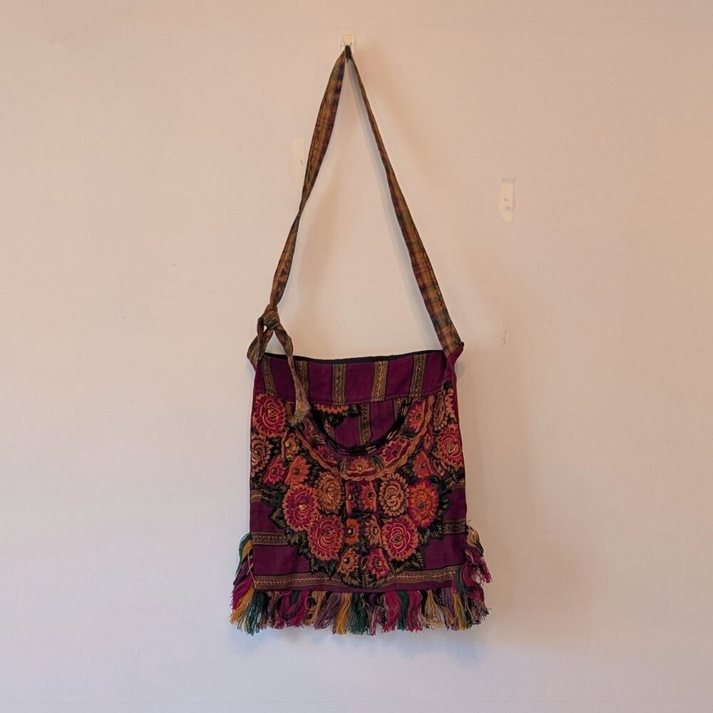 Floral cross-body bag
